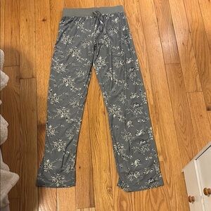 floral gray pajama pants